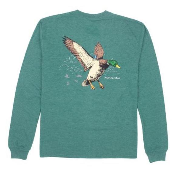 Burlebo-SS -FLYING MALLARD - HEATHER SKY BLUE main image 0